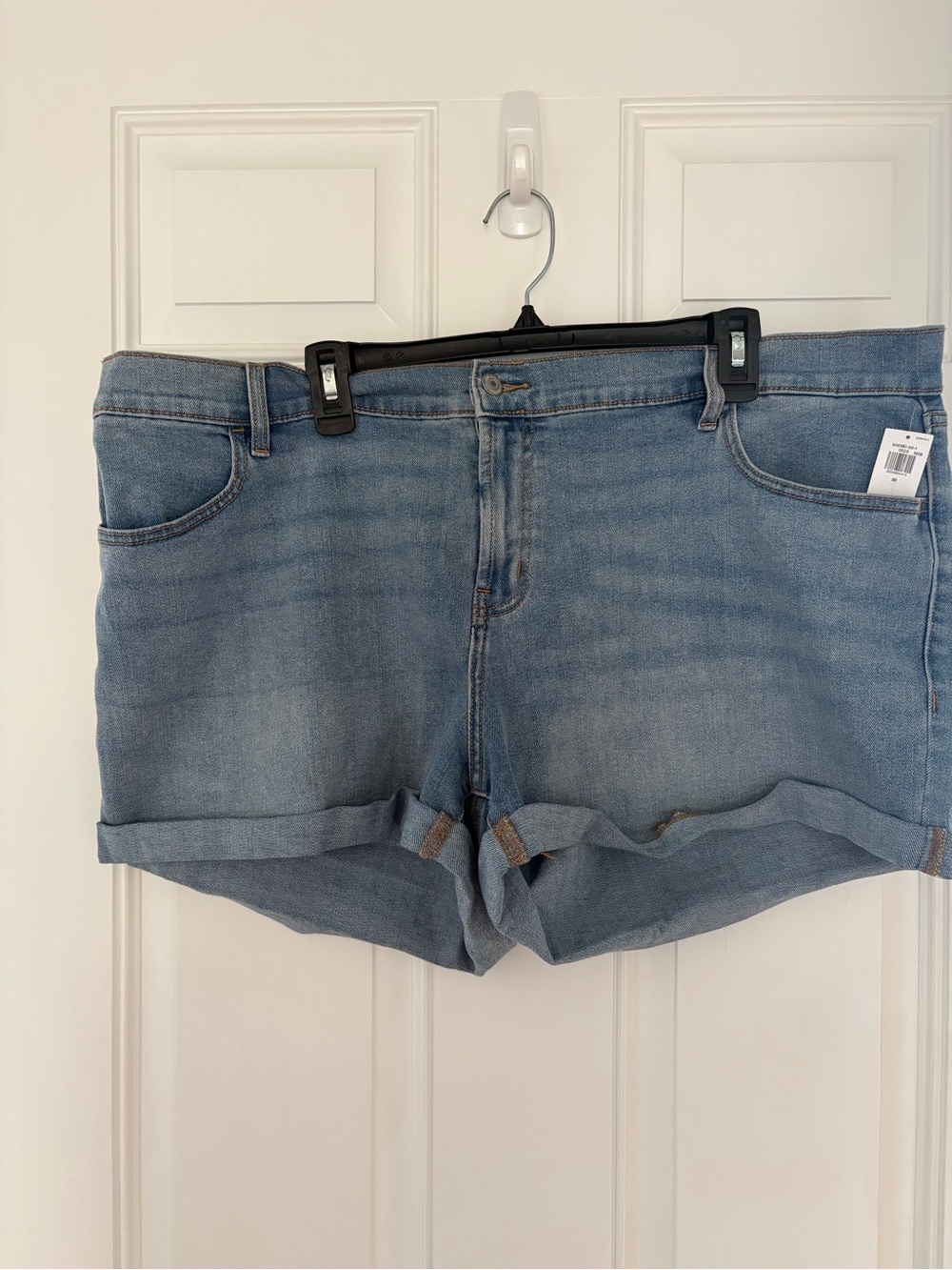 Old Navy Light Blue Denim Roll-Cuff Jean Shorts